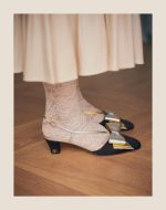 BOWOW SLINGBACK PUMPS IN MOIRÈ FABRIC 45MM - Image 4